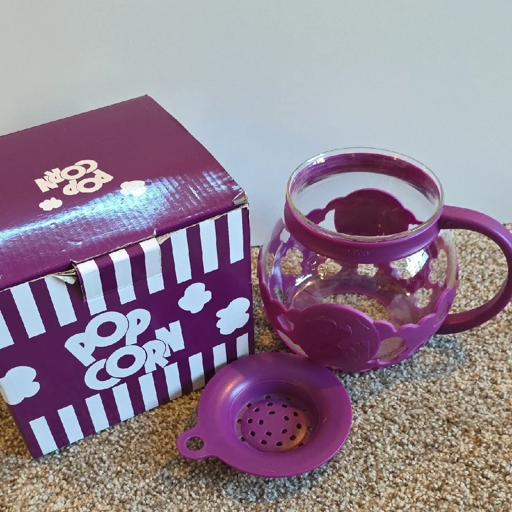 Microwave Popcorn Maker - Ecolution Micro-Pop Microwave Popcorn Popper Purple